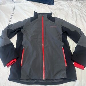 Men’s Spyder Black/Grey/Red Ski Jacket